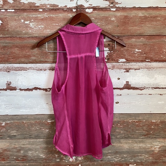 Free People sheer button down! Size XS! - Picture 5 of 7